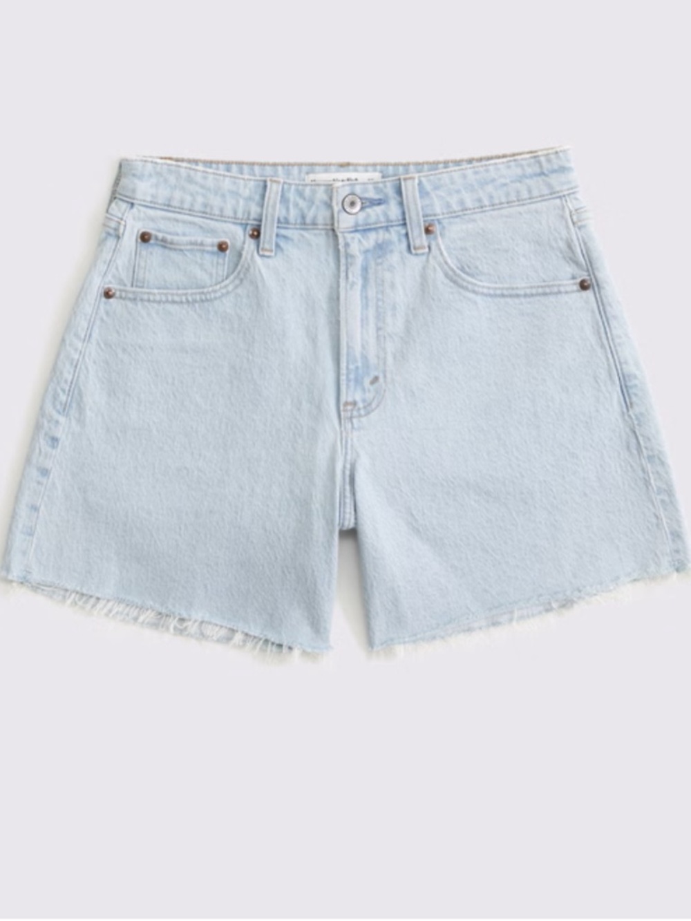Abercrombie & Fitch Super Light Blue Denim Cutoff Shorts